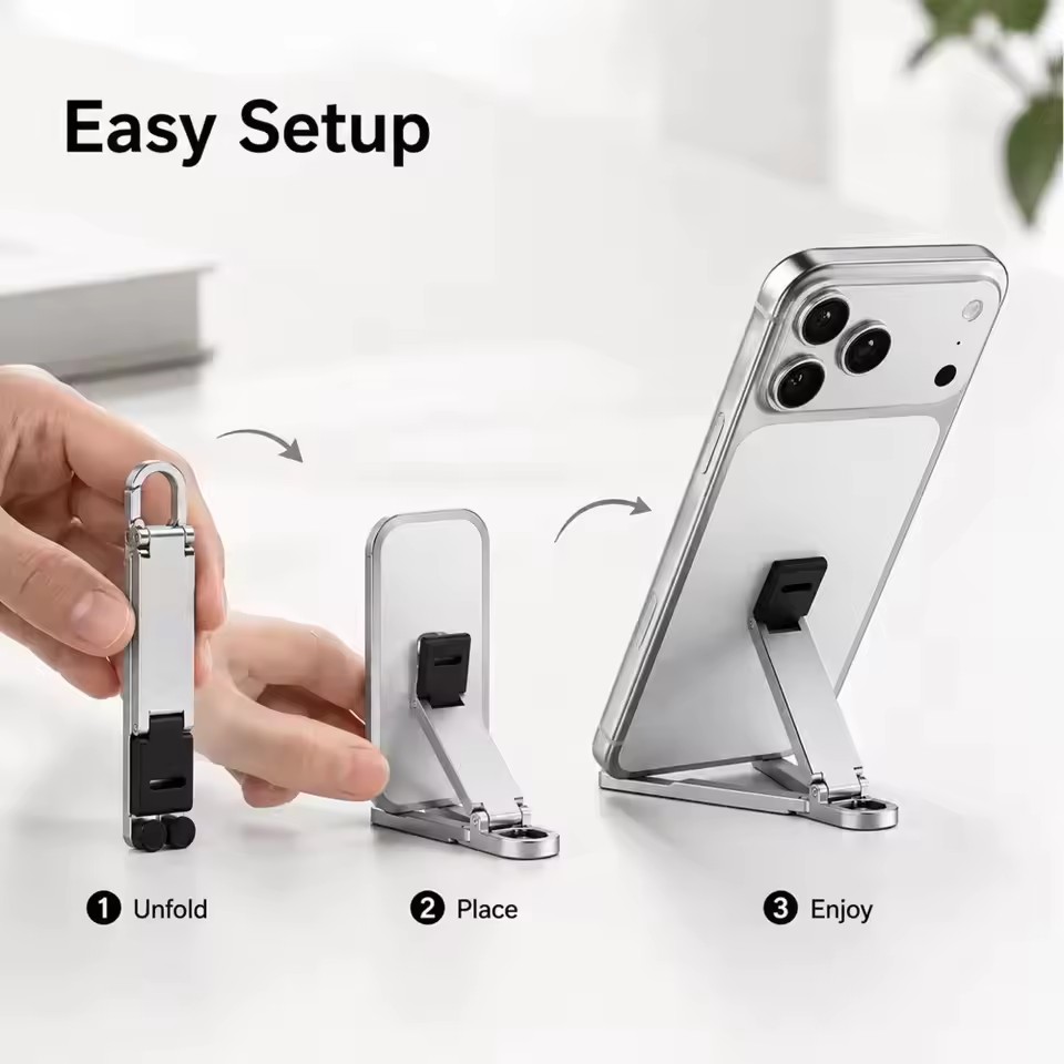 Foldable Keychain Phone Stand  - Standing Desk recension och pris