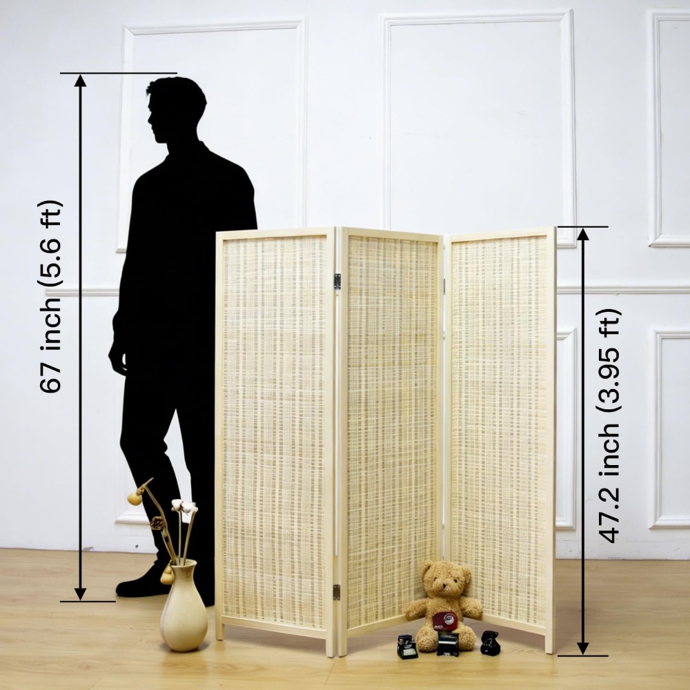 3 Panel Short Room Divider Scr - Partition Screen Divider recension och pris