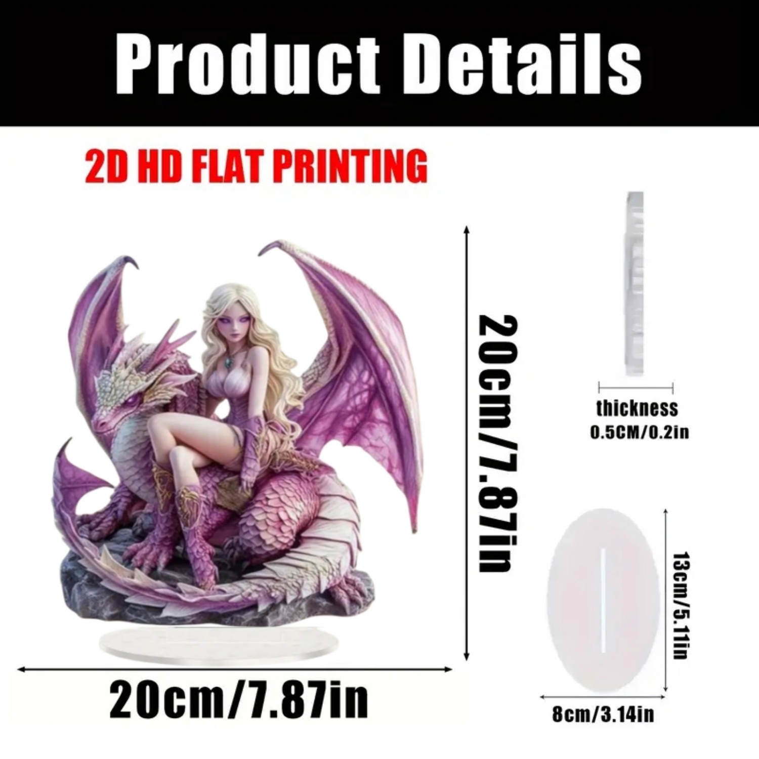 Fairy Statue,2D Flat Acrylic P - Office Furniture Brands recension och pris