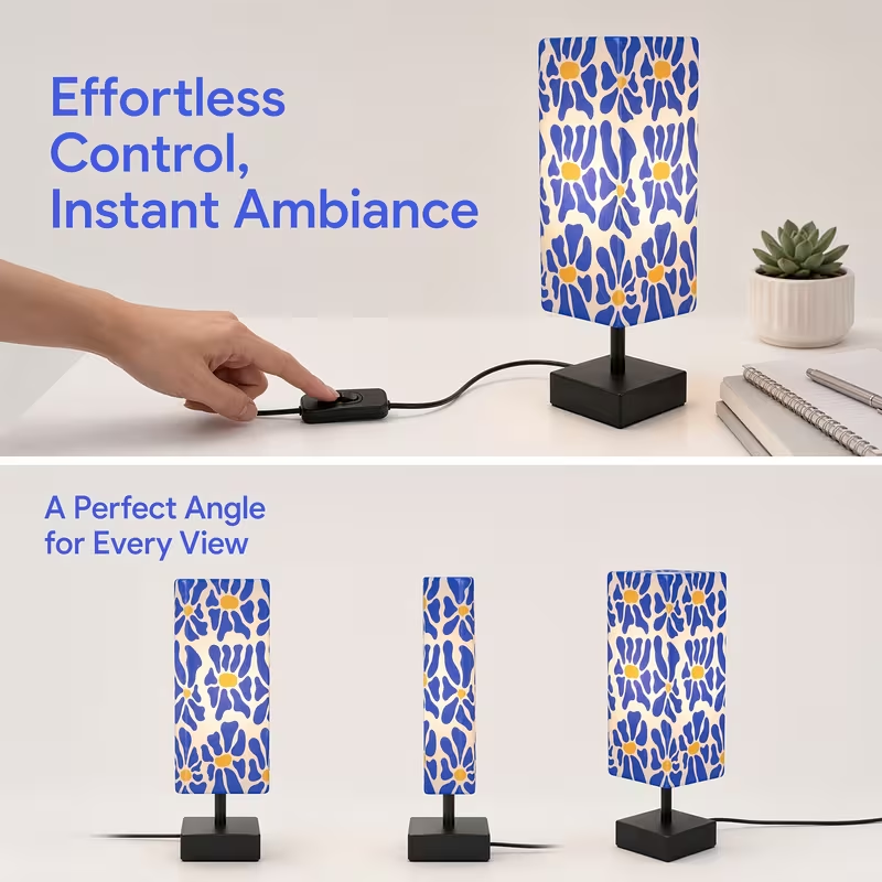 Modern Colorful Floral Table L - Desk Lamp recension och pris