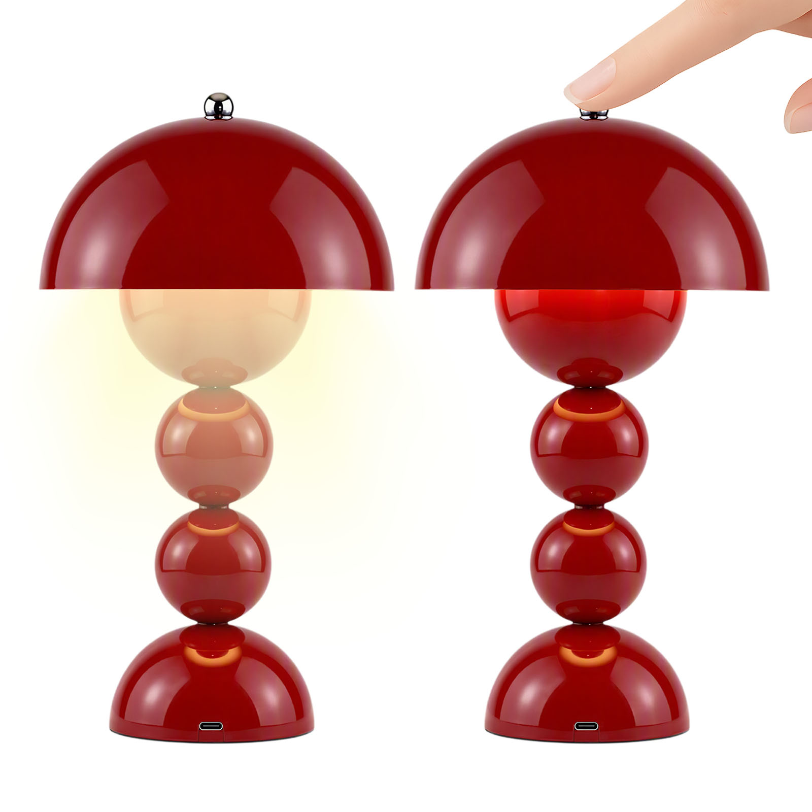 USB Mushroom Bud LED Table Lam - Desk Lamp recension och pris