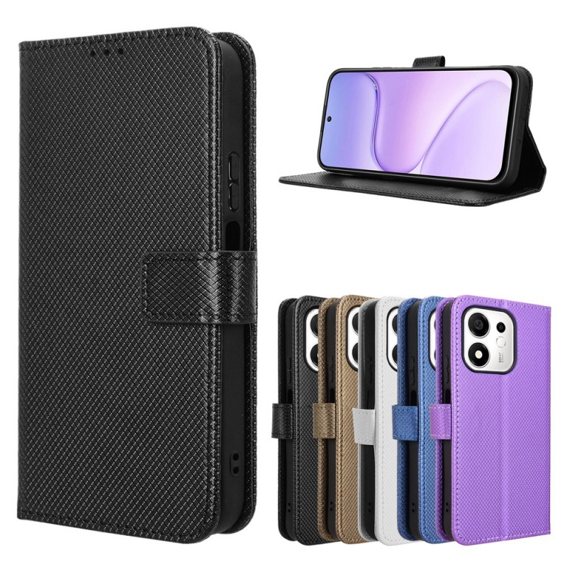 Plain Leather Flip Wallet Case - Bookshelf recension och pris