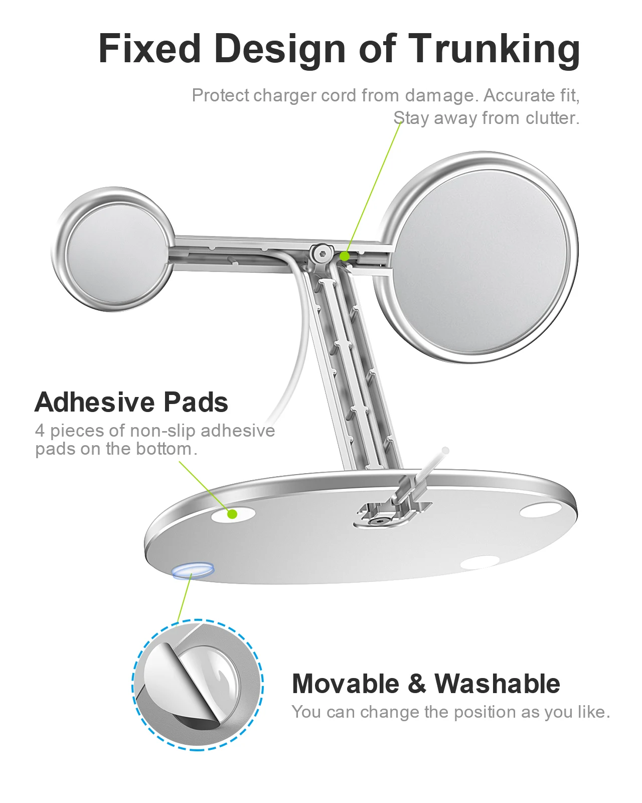 EWA 2-in-1 Desktop Phone Stand - Standing Desk recension och pris