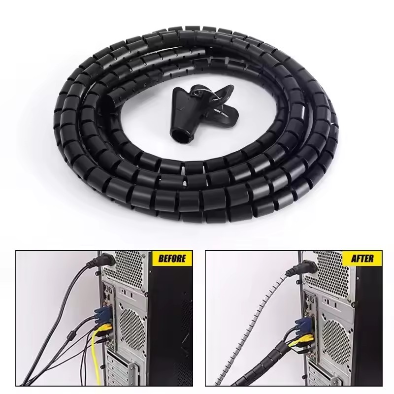 Cable Tube Sleeve Flexible Cor - Desk Organizer recension och pris